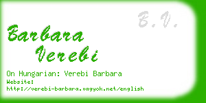 barbara verebi business card